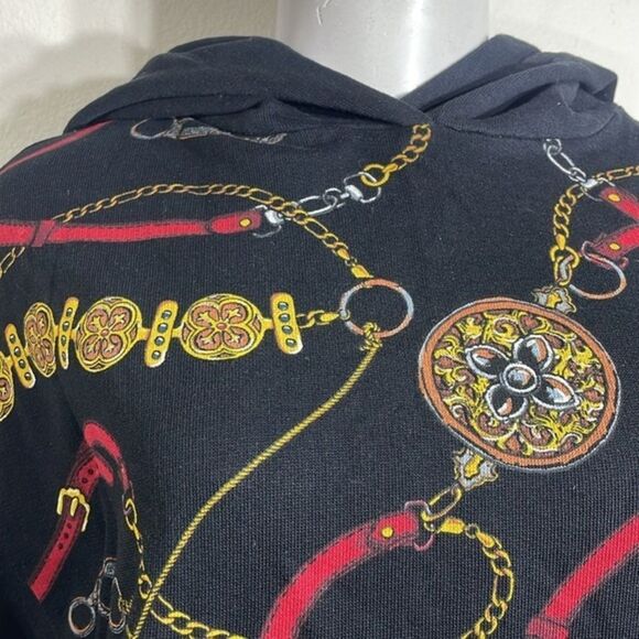 (N3) Zara chain print hoodie size S - Picture 5 of 8